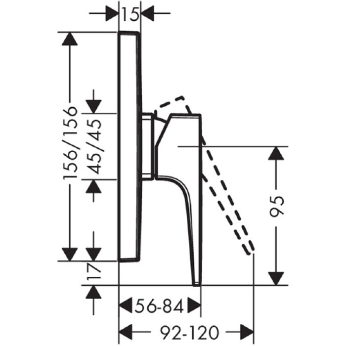 Смеситель для душа Hansgrohe Metropol 32565000