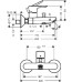 Смеситель для ванны Hansgrohe Talis E 71740000