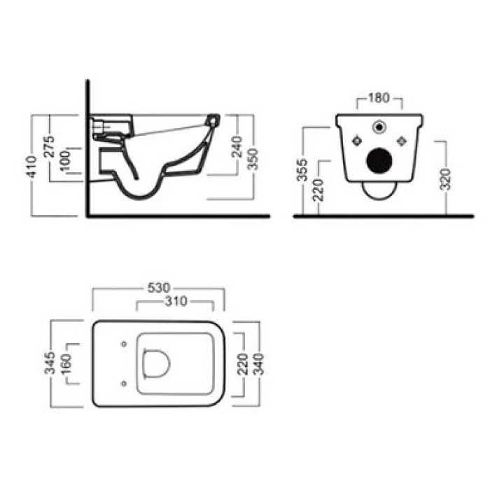 Унитаз подвесной Hatria Erika Pro Q (YxJ001)