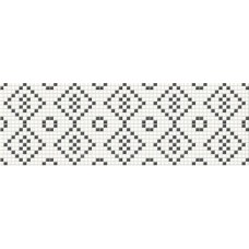 Плитка Opoczno Pret-a-Porter Black&White Mosaic декор 10×250×750