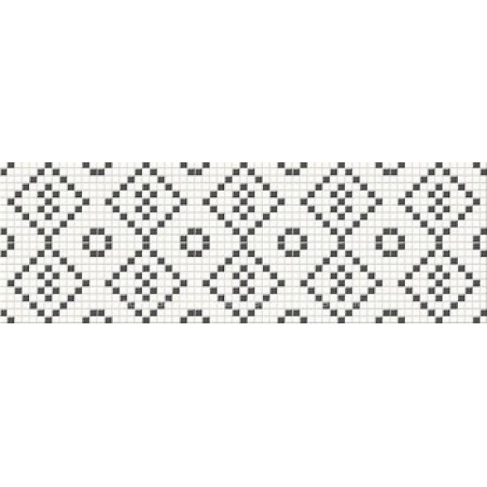 Плитка Opoczno Pret-a-Porter Black&White Mosaic декор 10×250×750