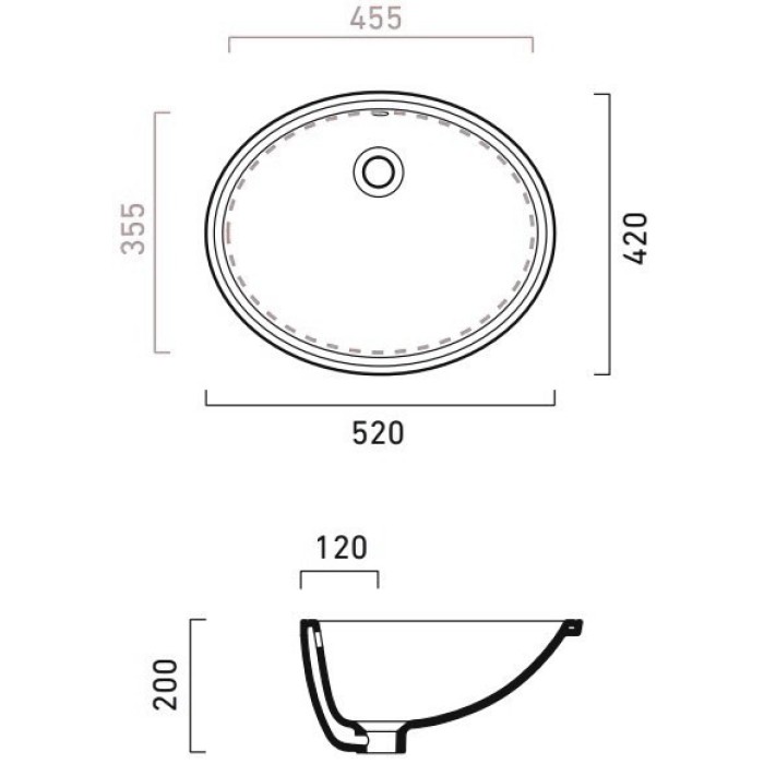 Керамическая раковина 52 см Catalano Canova Royal