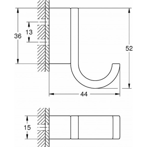 Grohe Selection Крючок для банного халата (41039000)