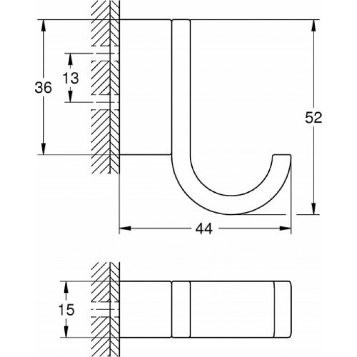 Grohe Selection Крючок для банного халата (41039000)