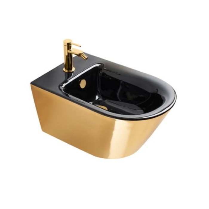 Биде Catalano Gold&Silver, gold/black