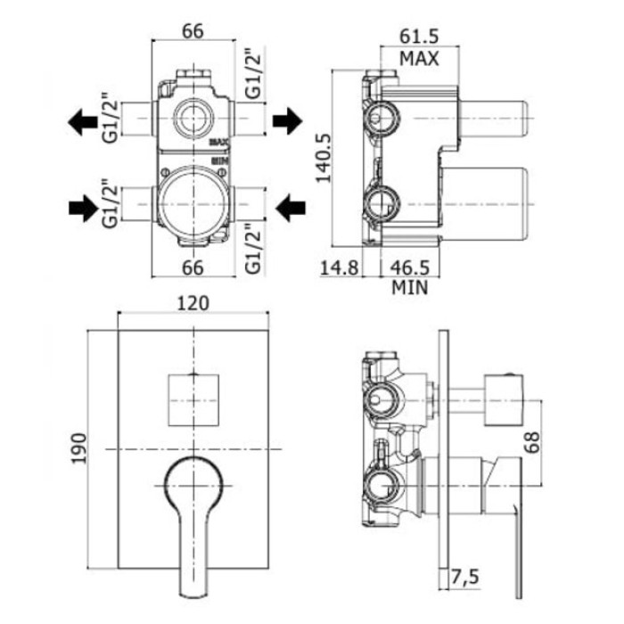 Смеситель Paffoni Red RED018CR