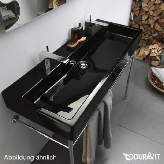 Плитка керамогранит Керамическая раковина 120 см Duravit Vero, черная 0454120827 для пола