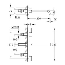 Смеситель для раковины Grohe Allure M-Size 20193000