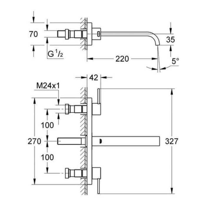 Смеситель для раковины Grohe Allure M-Size 20193000