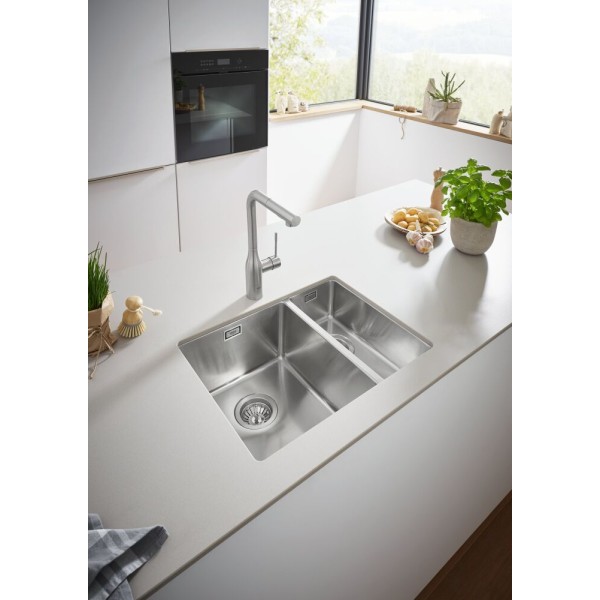 Мойдка для кухни Grohe 585x440 мм, под столешницу, 1,5 чаши, матовая (31577SD0)