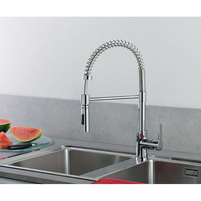 Смеситель для кухни Paffoni Red RED179CR ручной выдвижной душ