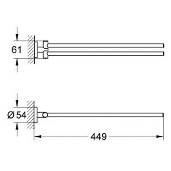 Grohe Essentials Полотенцедержатель (40371001)