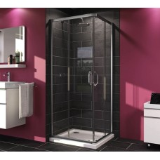 Huppe X1 120104.069.321 Квадратная кабина, 2х-секционная раздвижная дверь для углового входа 1000 х 1000 мм