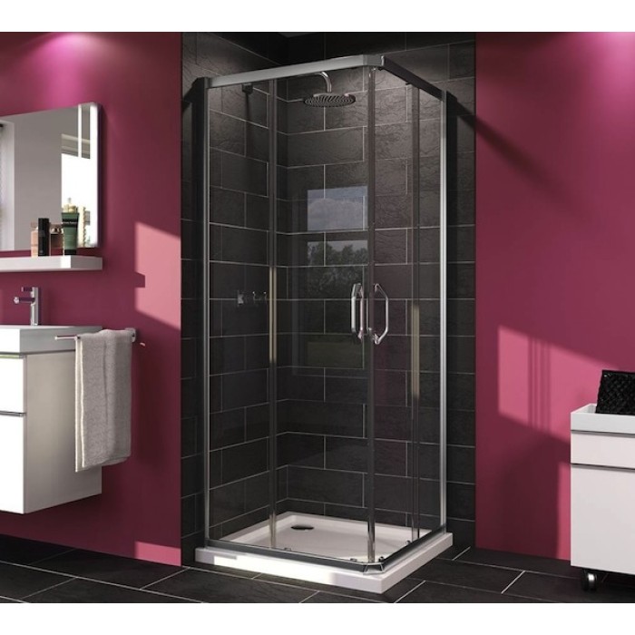 Huppe X1 120104.069.321 Квадратная кабина, 2х-секционная раздвижная дверь для углового входа 1000 х 1000 мм