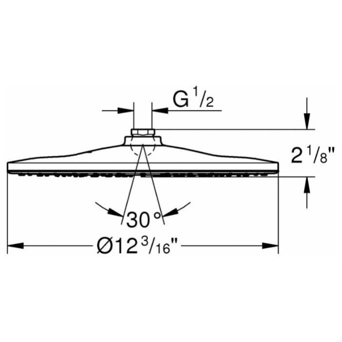 Плитка керамогранит Grohe Rainshower 310 Mono Верхний душ 26562000 для пола
