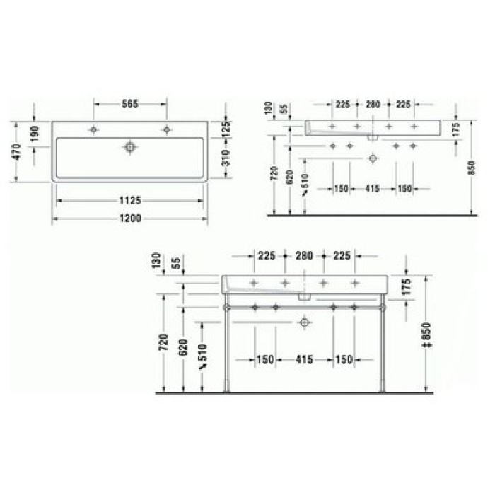 Плитка керамогранит Керамическая раковина 120 см Duravit Vero, белая 0454120041 для пола Плитка керамогранит Керамическая раковина 120 см Duravit Vero, белая 0454120041 для пола