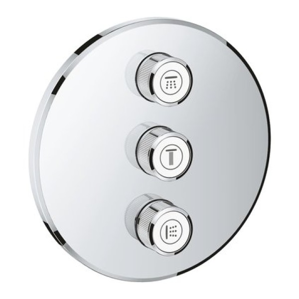 Внешняя панель вентиля для встраиваемого монтажа Grohe Grohtherm SmartControl 29122000