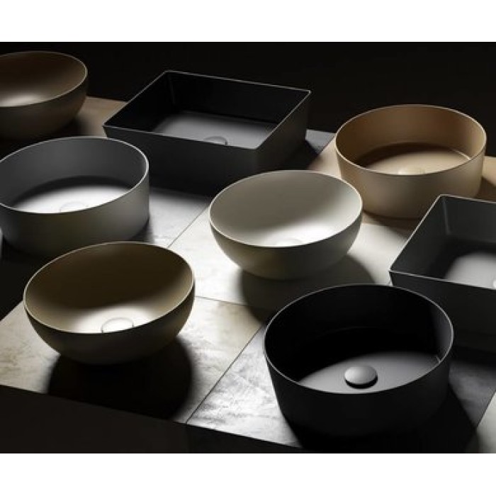 Керамическая раковина 50 см Hatria Happy Hour Slim 11:00s, antracite (A0Y1VH08) Керамическая раковина 50 см Hatria Happy Hour Slim 11:00s, antracite (A0Y1VH08)