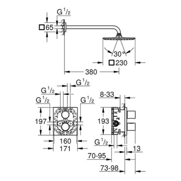 Душевая система Grohe Grohtherm 3000 Cosmopolitan 34572000