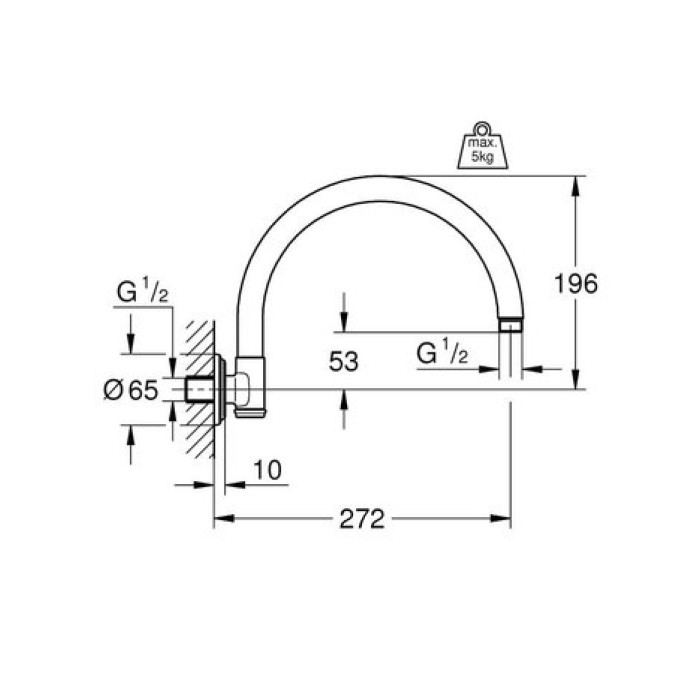 Держатель верхнего душа Grohe Rainshower Rustic (28384000)