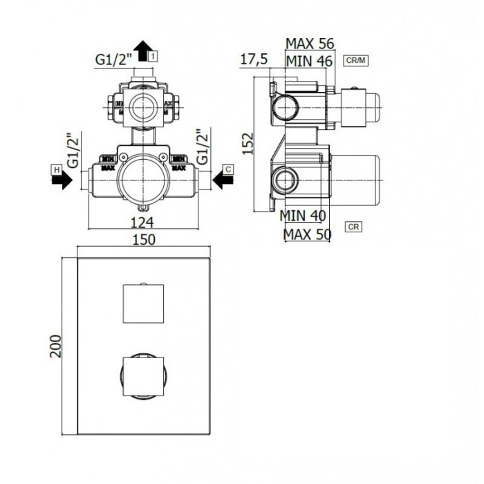 Термостатический смеситель Paffoni Elle (LEQ518CR) Термостатический смеситель Paffoni Elle (LEQ518CR)