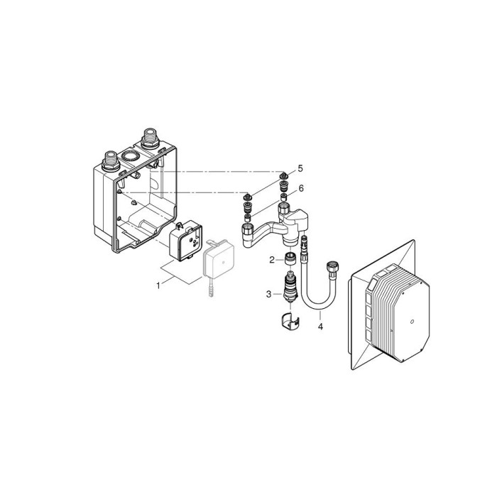 Grohe Eurosmart Cosmopolitan E Скрытый монтажный ящик (36336000)