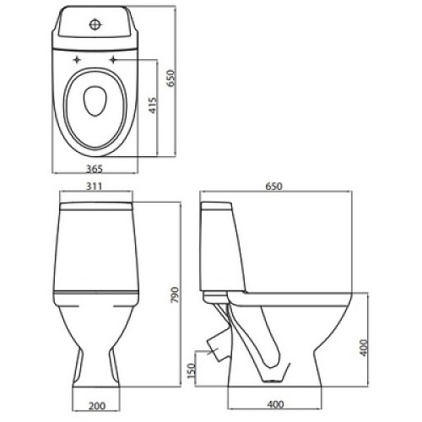 Унитаз Kolo Modo (L39003000) с сиденьем Soft Close