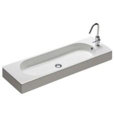 Керамическая раковина 110 см Hatria Area, белый (Y1M701)