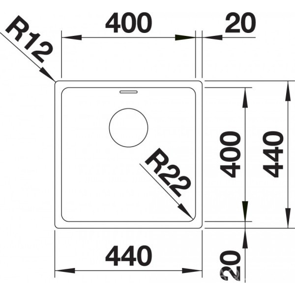 Мойка для кухни Blanco Andano 400-IF  522957