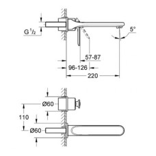 Grohe Veris Смеситель для раковины на два отверстия M-Size (19388000)