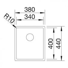 Мойка для кухни Blanco Claron 340-U Durinox  523384