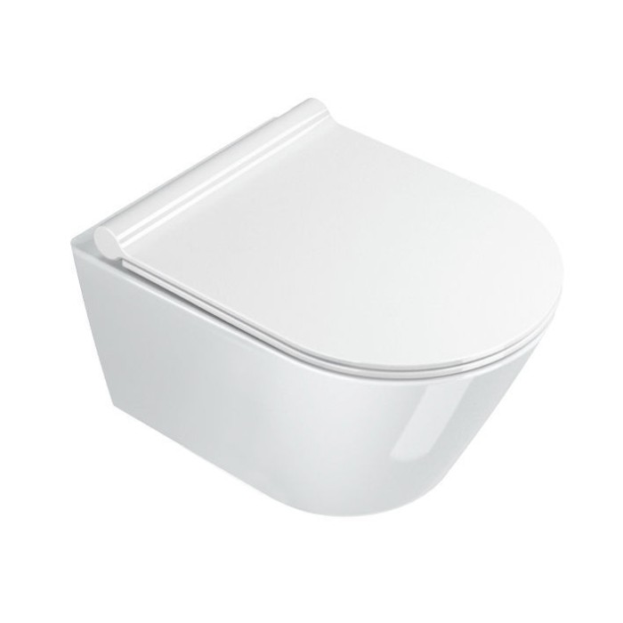 Подвесной безободковый унитаз Catalano New Zero NewFlush, bianco lucido