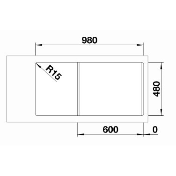 Мойка для кухни Blanco Sity XL 6 S антрацит-апельсин 525056