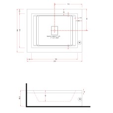 Gruppo Treesse Fusion 230 Ванна в современном стиле 230x180xh67 см