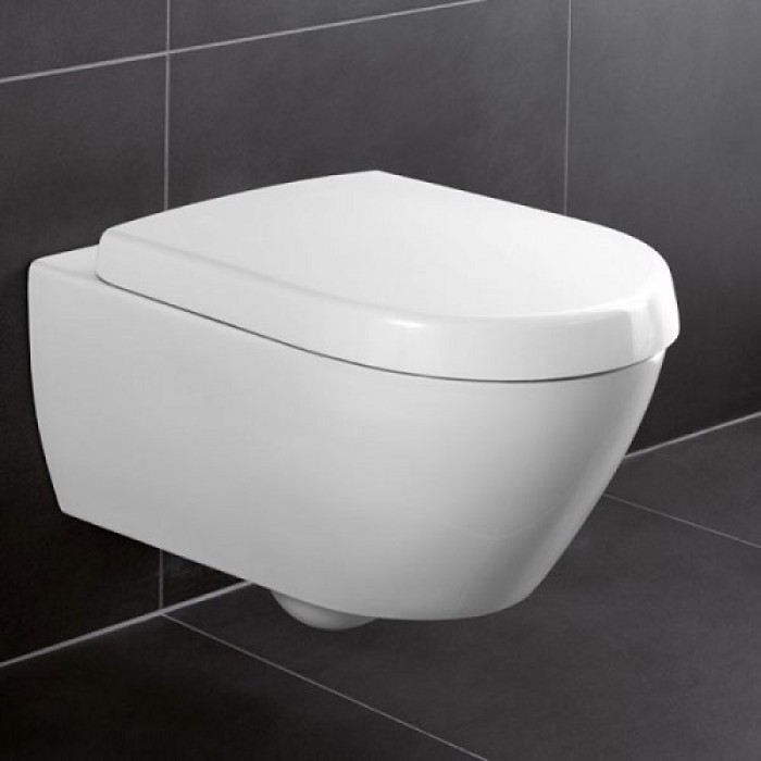 Унитаз Villeroy & Boch Avento Direct Flush (5656HRR1) с покрытием Ceramic Plus и сиденьем Soft Close 9M77C101