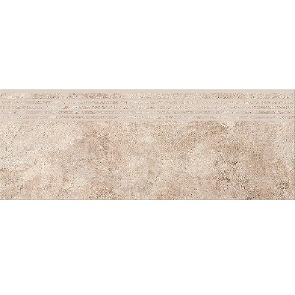 Керамогранит Ступень Cersanit LUKAS BEIGE STEPTREAD 8×598×298 под камень