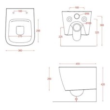 Унитаз укороченный подвесной Artceram A16 (ASV005 01;00) white glossy