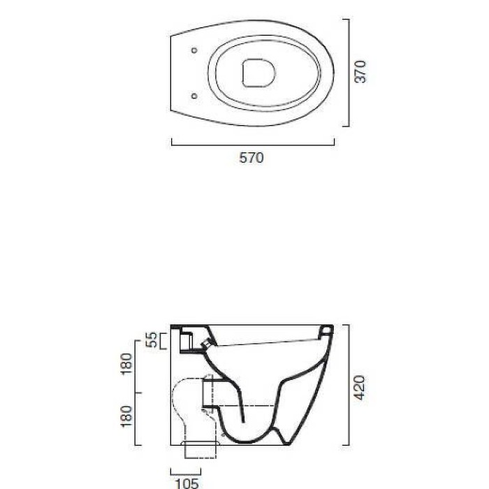 Напольный унитаз Catalano Velis