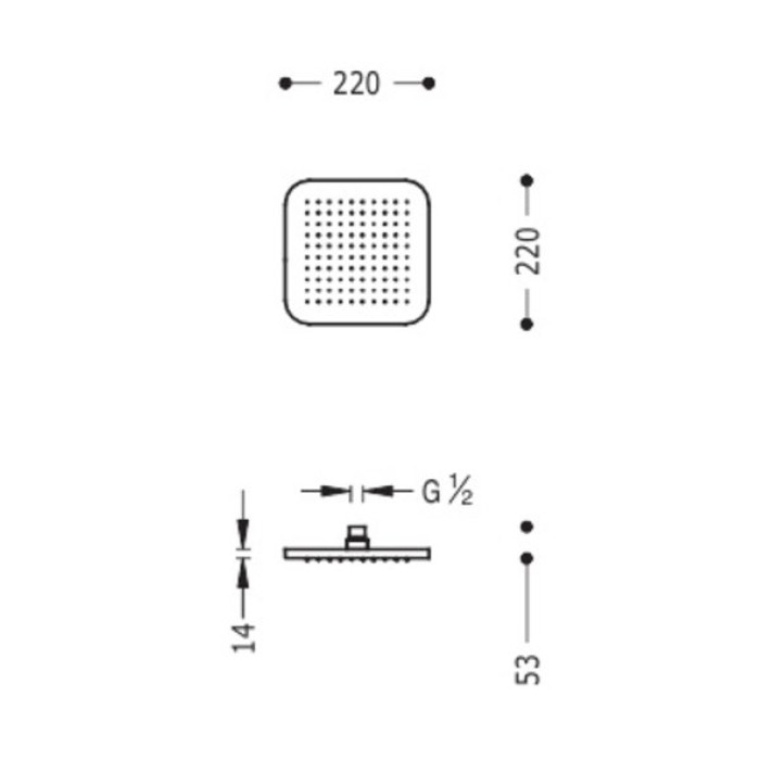 Верхний душ Tres Showers Head 29963206