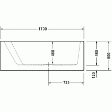 Paiova ванна прямоугольная 170 см 700270000000000 в интернет-магазине «Estet Room»