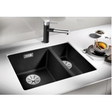 Мойка для кухни Blanco Subline 340/160-U (чаша справа) черный  525986
