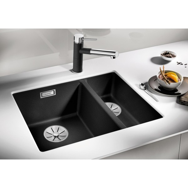 Мойка для кухни Blanco Subline 340/160-U (чаша справа) черный  525986