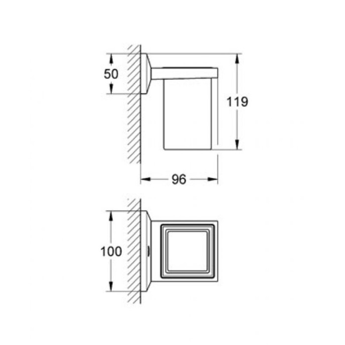 Grohe Allure Brilliant Держатель со стаканом (40493000)