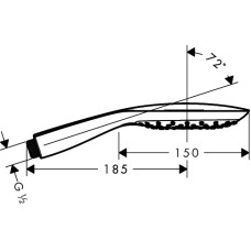 Ручной душ Hansgrohe Raindance Select E 150 3jet 26550000