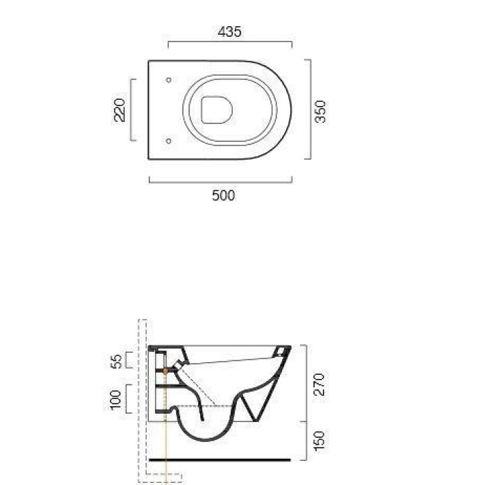 Подвесной унитаз Catalano Zero Подвесной унитаз Catalano Zero