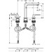 Смеситель для раковины на 3 отверстия Hansgrohe Metropol 160 32515000