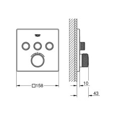 Термостат для встраиваемого монтажа Grohe Grohtherm SmartControl 29126000