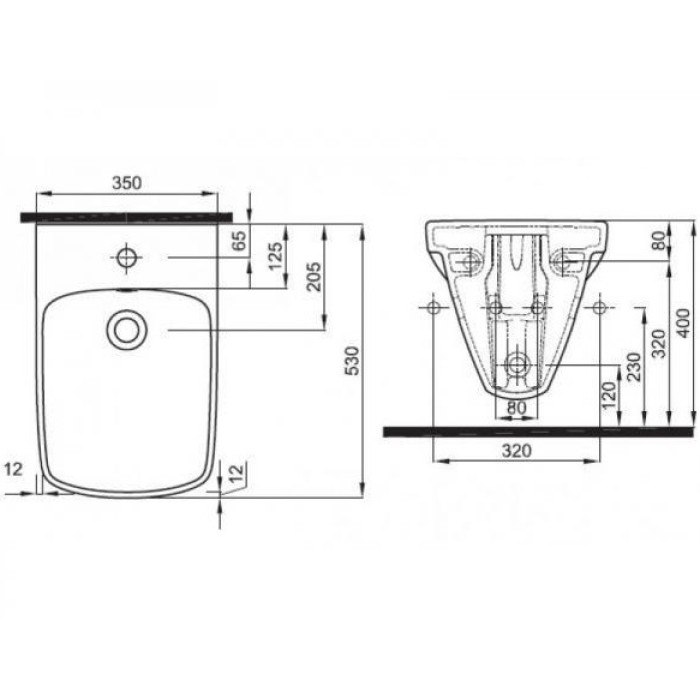 Биде подвесное Kolo Nova Pro M35103000
