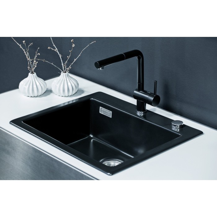 Смеситель кухонный Blanco LINUS - S керамика черный 516708