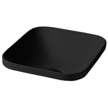 Керамическая раковина 43 см Artceram Gio Evolution, black glossy (GIL006 03;00)